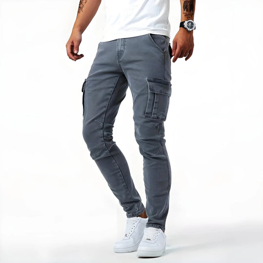 CHARLES™ - PANTALONS CARGO EN DENIM ELASTIQUE