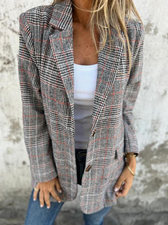 DANAYA™ - BLAZER A CARREAUX D'HIVER ÉLÉGANT POUR FEMME