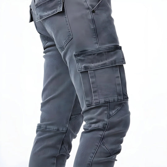 CHARLES™ - PANTALONS CARGO EN DENIM ELASTIQUE