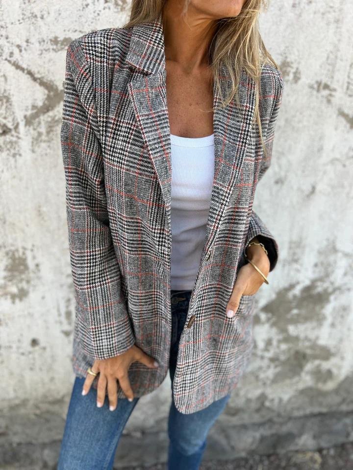 DANAYA™ - BLAZER A CARREAUX D'HIVER ÉLÉGANT POUR FEMME