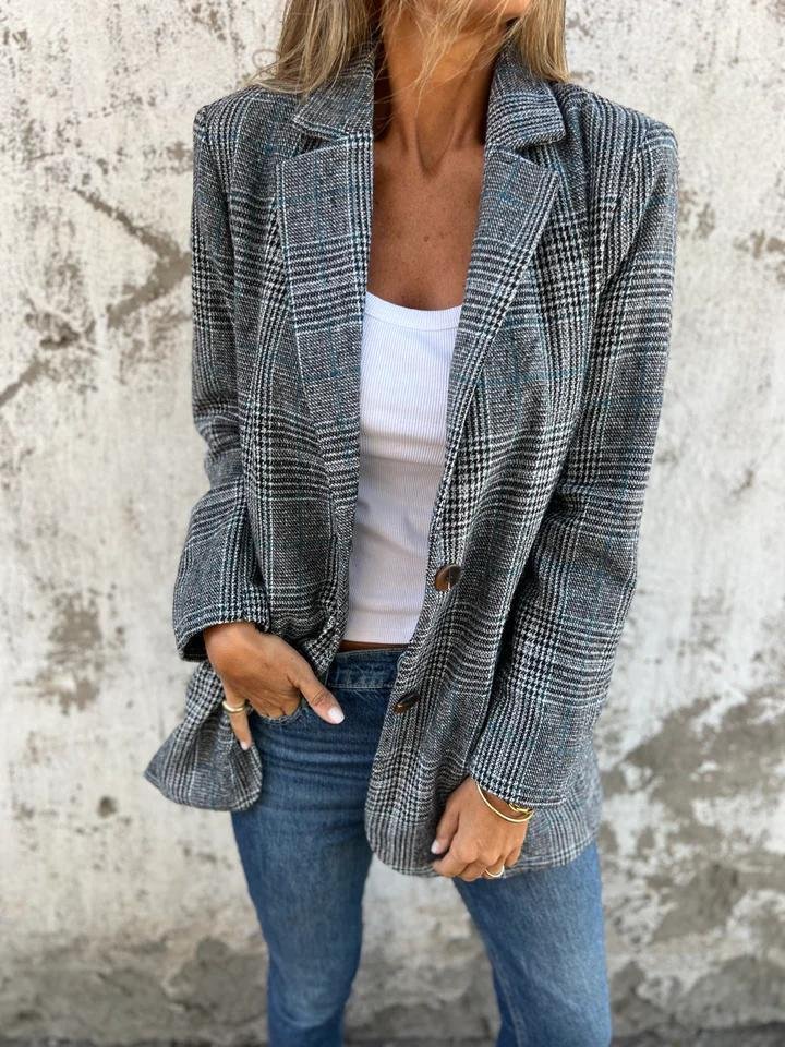 DANAYA™ - BLAZER A CARREAUX D'HIVER ÉLÉGANT POUR FEMME