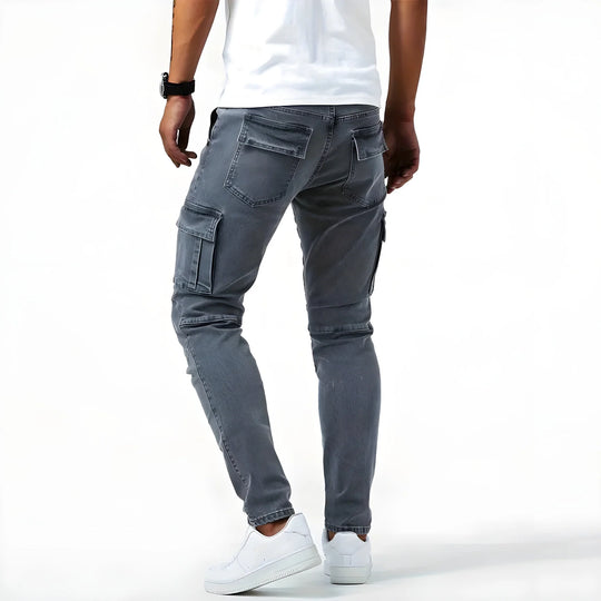 CHARLES™ - PANTALONS CARGO EN DENIM ELASTIQUE