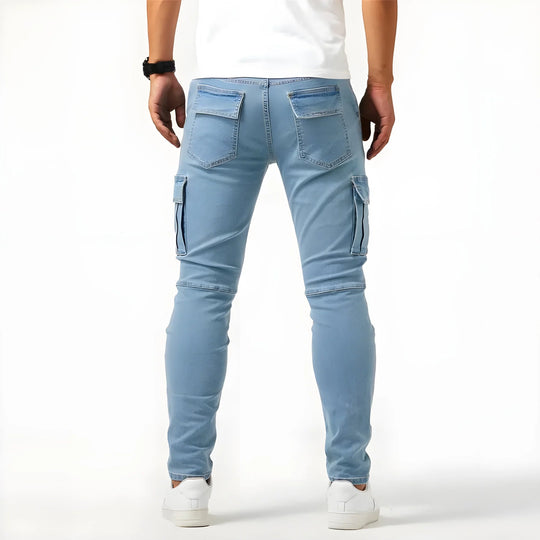 CHARLES™ - PANTALONS CARGO EN DENIM ELASTIQUE