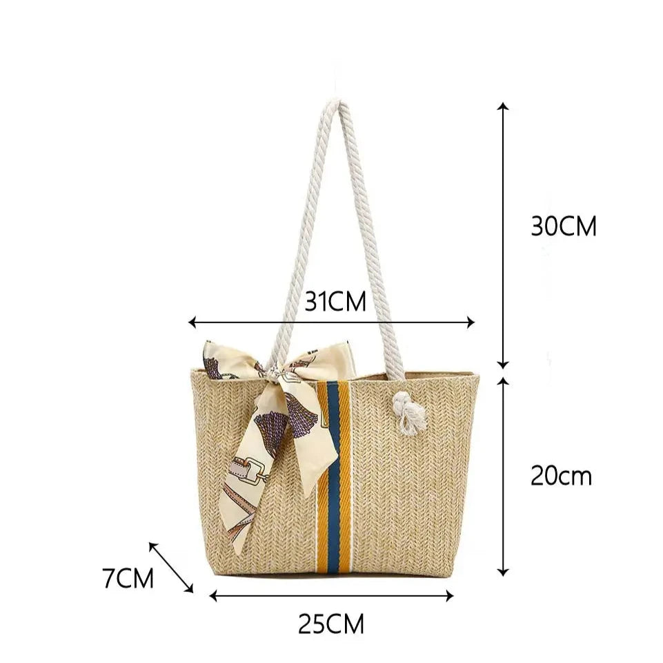 Sac Bema beige et bleu