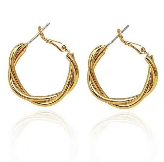 Boucles d'oreilles Maliva or